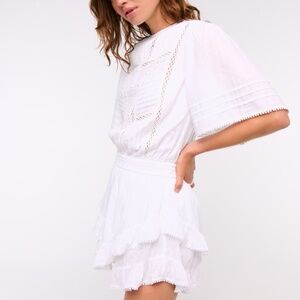 NWT Abercrombie Short-Sleeve Easy Waist Ruffle Skort - L Tall